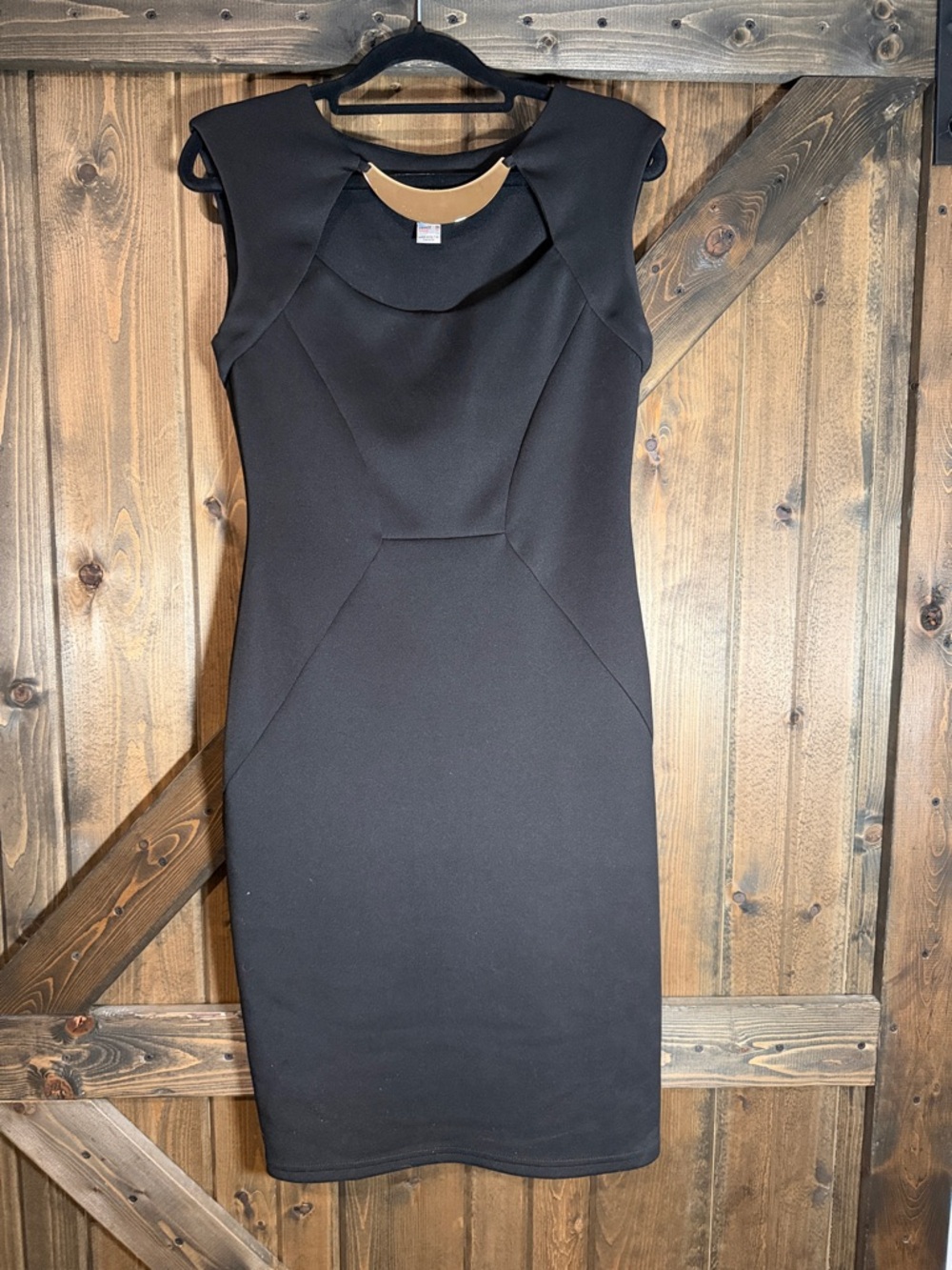 Joseph Ribkoff Black Sleeveless Midi Sheath Dress